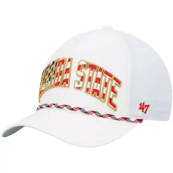 Men's '47 White Florida State Seminoles Stars and Stripes Flag Flutter Hitch Snapback Hat