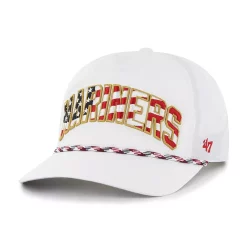 Men's '47 White Seattle Mariners Flag Flutter Hitch Snapback Hat