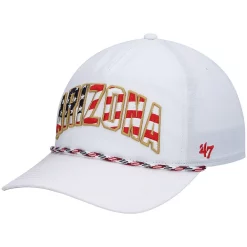 Men's '47 White Arizona Cardinals Hitch Stars and Stripes Trucker Adjustable Hat