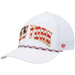 Men's '47 White New York Giants Hitch Stars and Stripes Trucker Adjustable Hat