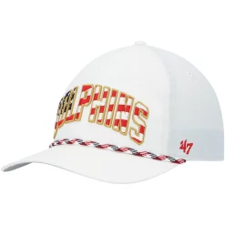 Men's '47 White Miami Dolphins Hitch Stars and Stripes Trucker Adjustable Hat