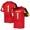 Men's Under Armour #1 Red Maryland Terrapins Premier Limited Jersey