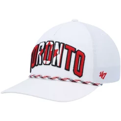 Men's '47 White Toronto Blue Jays Flag Flutter Hitch Snapback Hat