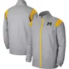 Men's Nike Silver Michigan Wolverines Woven Full-Zip Jacket